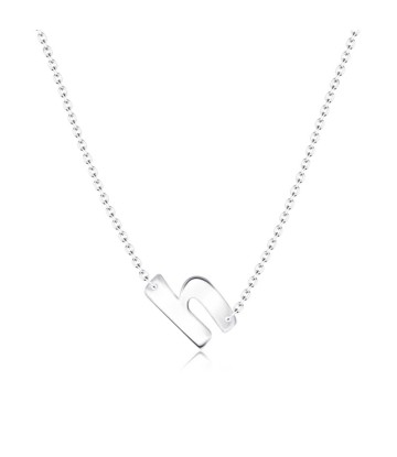 Alphabet Silver Necklace h SPE-5574